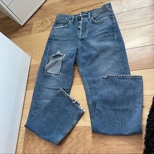 Agolde 90s mid loose fit jeans w/rip